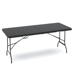 Campingtisch klappbar 180 x 75 cm schwarz