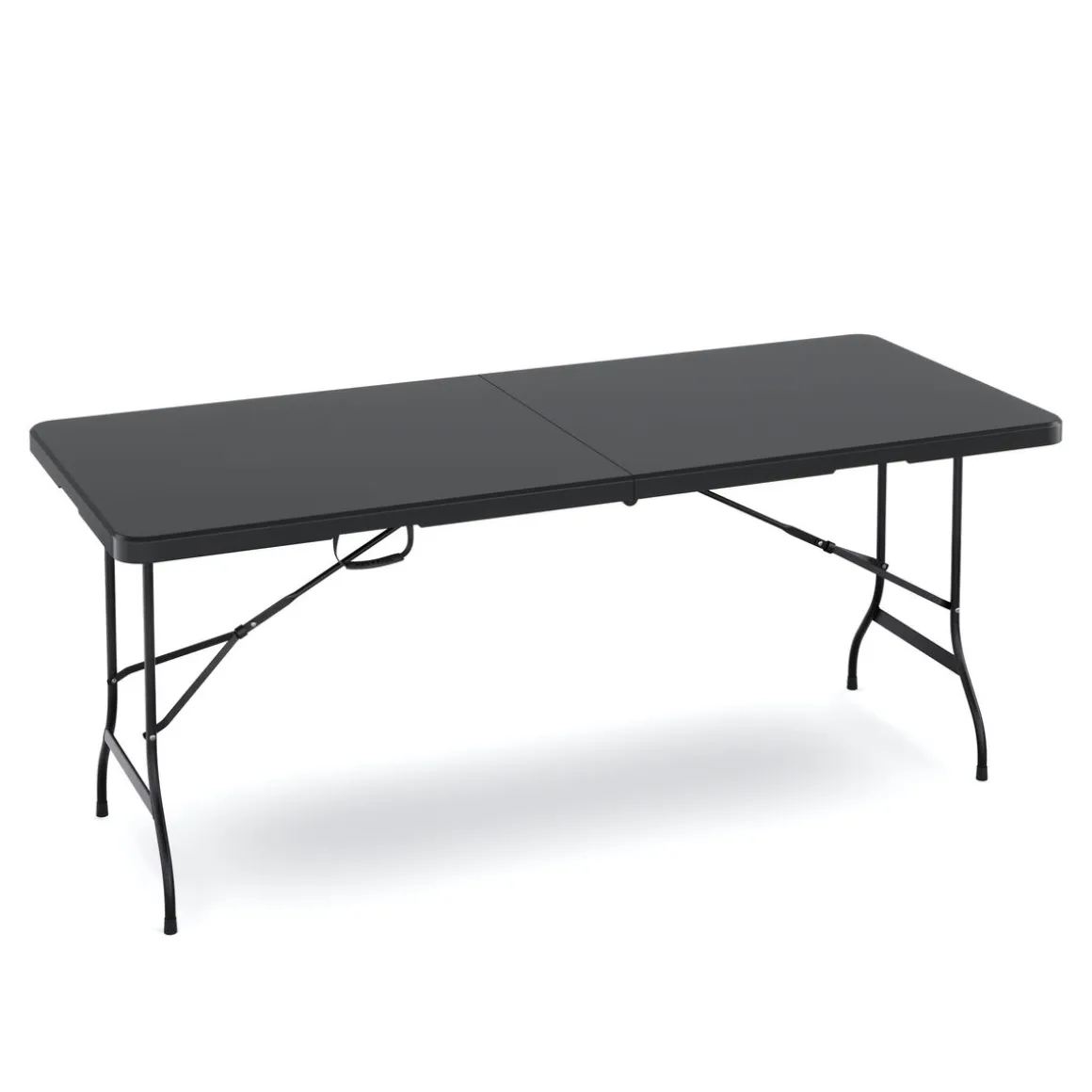 Campingtisch klappbar 180 x 75 cm schwarz