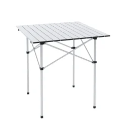 Campingtisch klappbar 70 x 70 cm silber