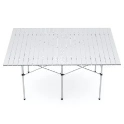 Campingtisch klappbar 140 x 70 cm silber