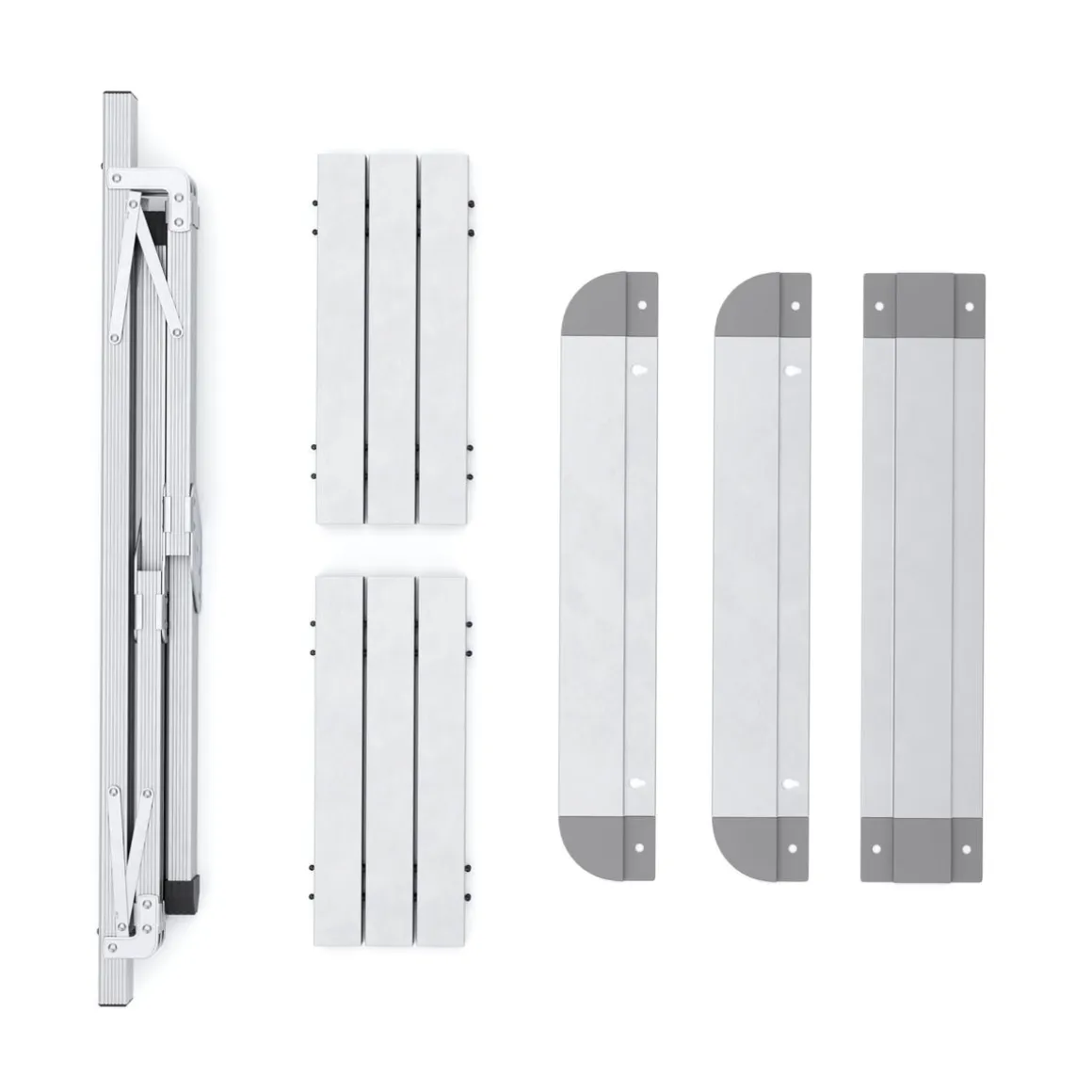 Campingtisch klappbar 106 x 70 cm silber