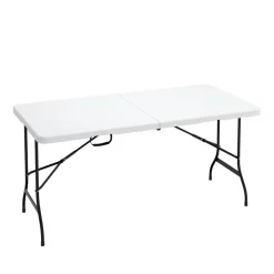Campingtisch klappbar 152 x 75 cm weiss