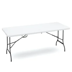 Campingtisch klappbar 180 x 75 cm weiss
