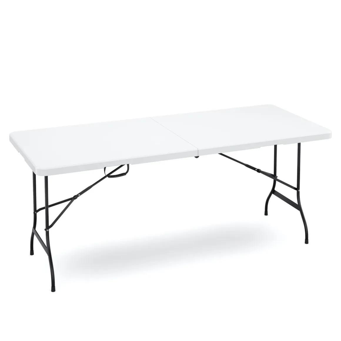 Campingtisch klappbar 180 x 75 cm weiss