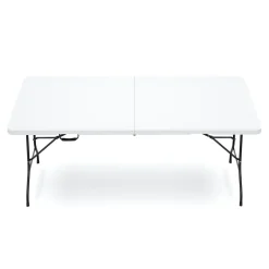 Campingtisch klappbar 180 x 75 cm weiss