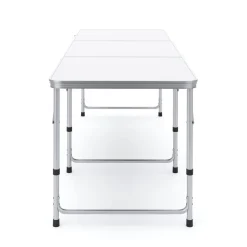 Campingtisch klappbar 180 x 60 cm weiss