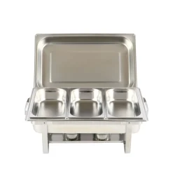 Chafing Dish Speisewärmer Edelstahl 3 x 2.5L