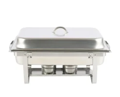 Chafing Dish Speisewärmer Edelstahl 2 x 4L