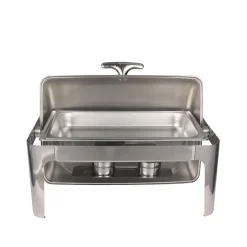 Chafing Dish Speisewärmer Edelstahl 9L mit Rolltop