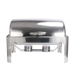 Chafing Dish Speisewärmer Edelstahl 9L mit Rolltop
