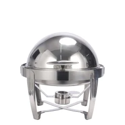 Chafing Dish Speisewärmer Edelstahl 6L mit Rolltop