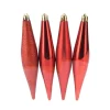 Christbaumschmuck Set Zapfen 15 cm 4-teilig rot