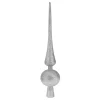 Christbaumspitze 30 cm silber