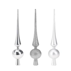 Christbaumspitze 30 cm silber