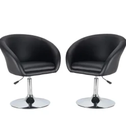 Clubsessel 2er Set schwarz