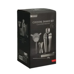 Cocktail Shaker Set Edelstahl 5-teilig silber