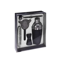 Cocktail Shaker Set 5-teilig schwarz