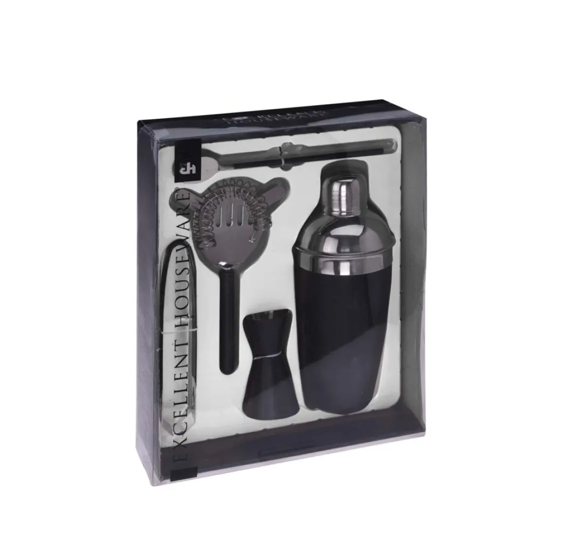 Cocktail Shaker Set 5-teilig schwarz