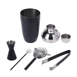 Cocktail Shaker Set 5-teilig schwarz
