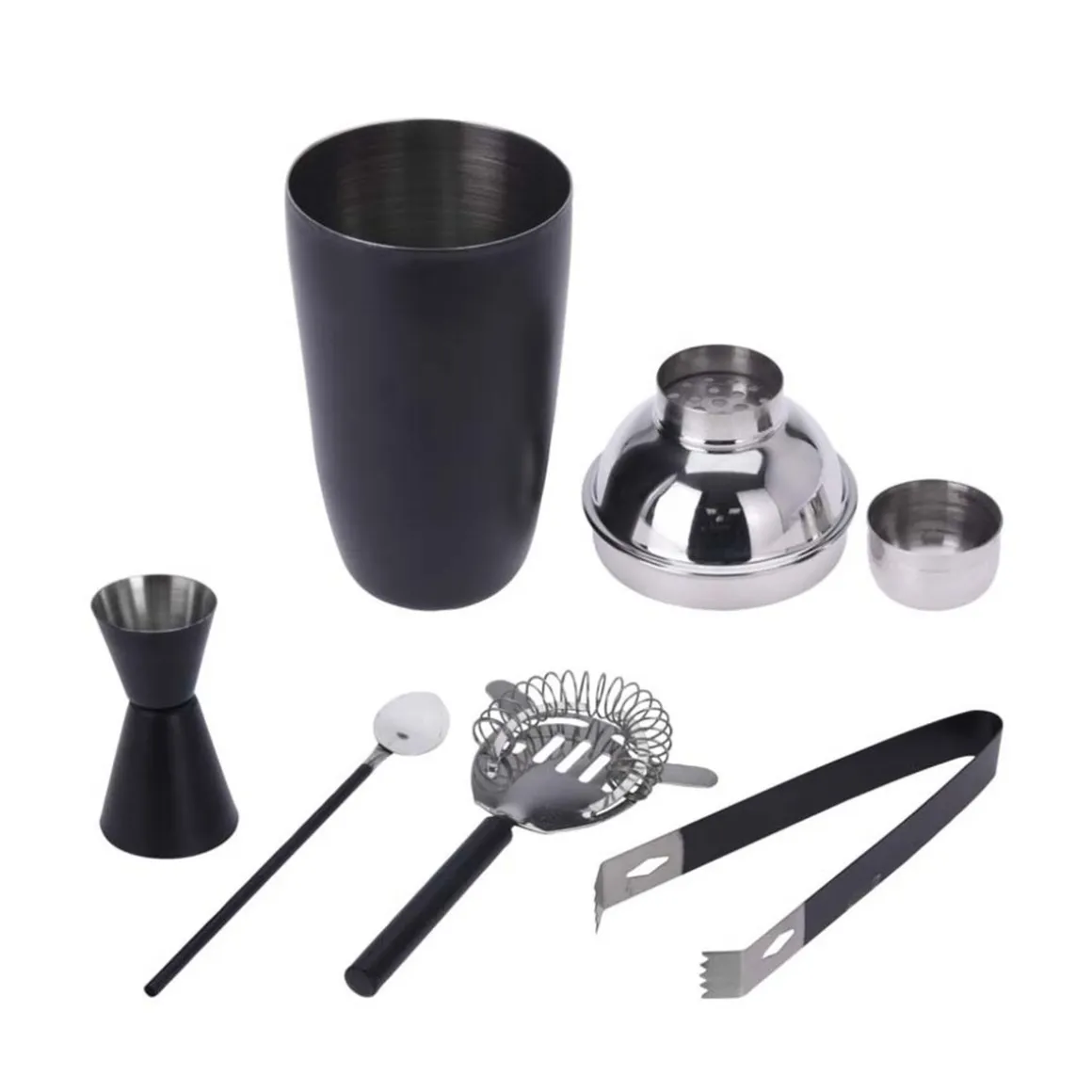 Cocktail Shaker Set 5-teilig schwarz