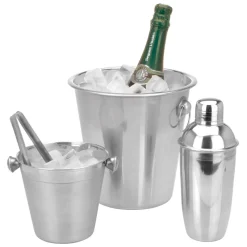 Cocktail Shaker Set 4-teilig silber