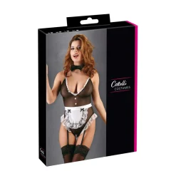 Cottelli Dienstmädchen Body Grösse L schwarz/weiss