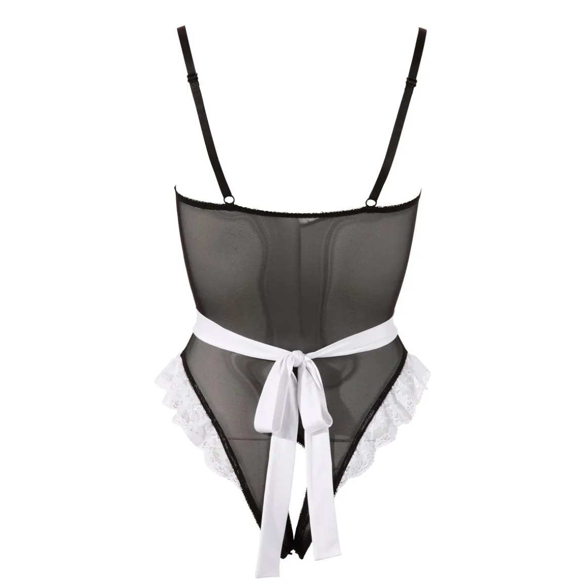 Cottelli Dienstmädchen Body Grösse L schwarz/weiss