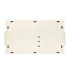 Couchbar Snackbox Holz 55 x 27 cm natur/schwarz