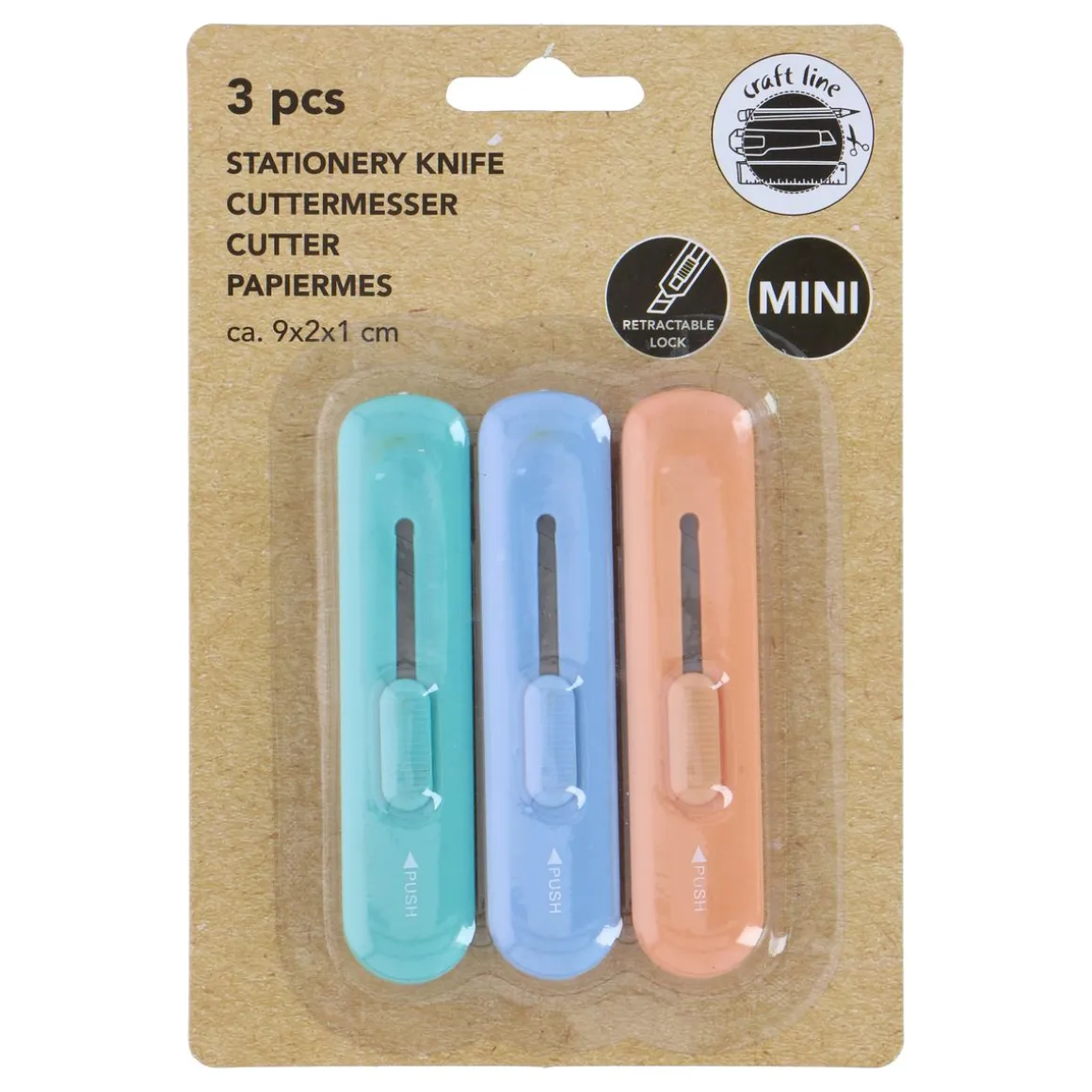 Cutter Teppichmesser Set 9 cm 3-teilig