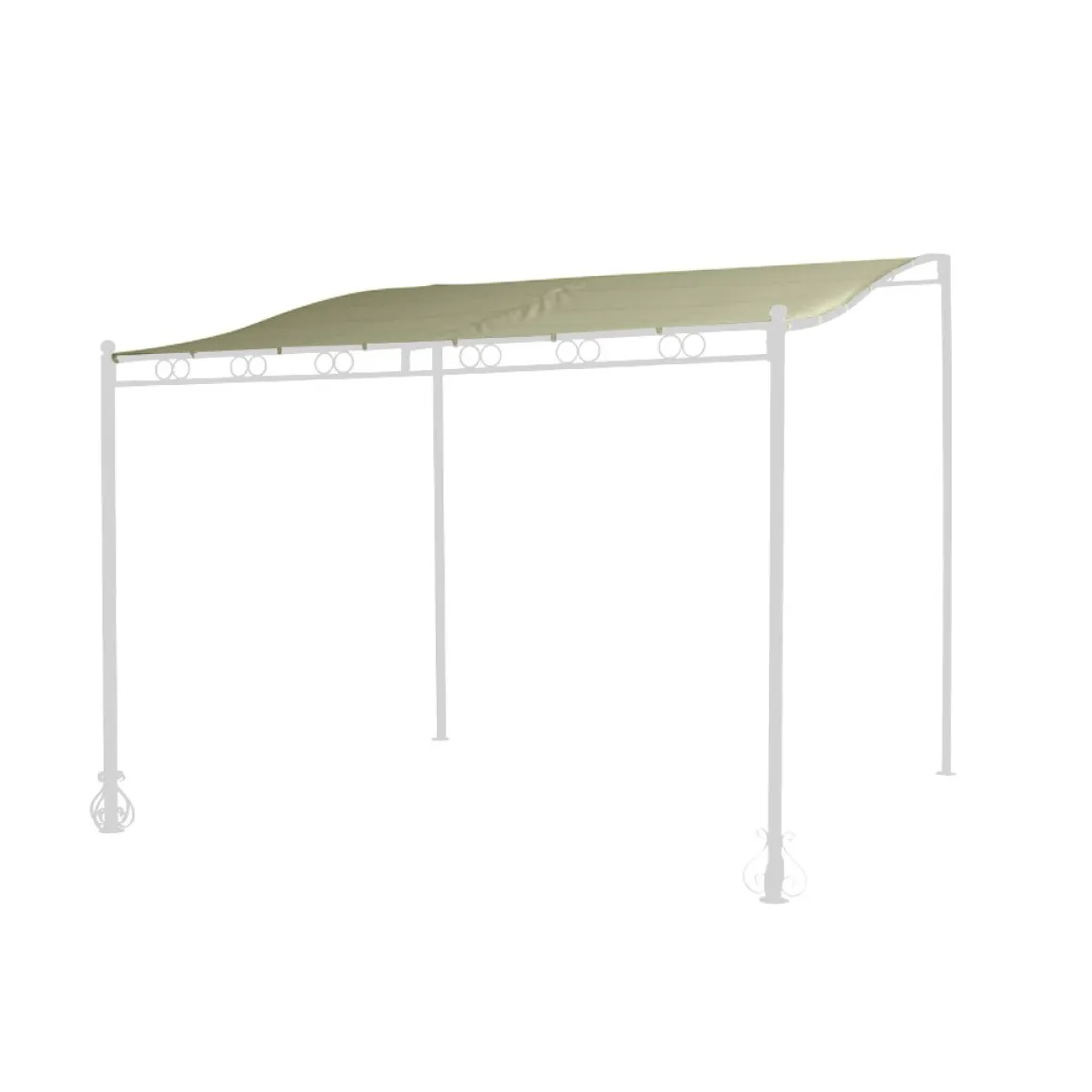 Dach Carport ELARA 3 x 3 m beige