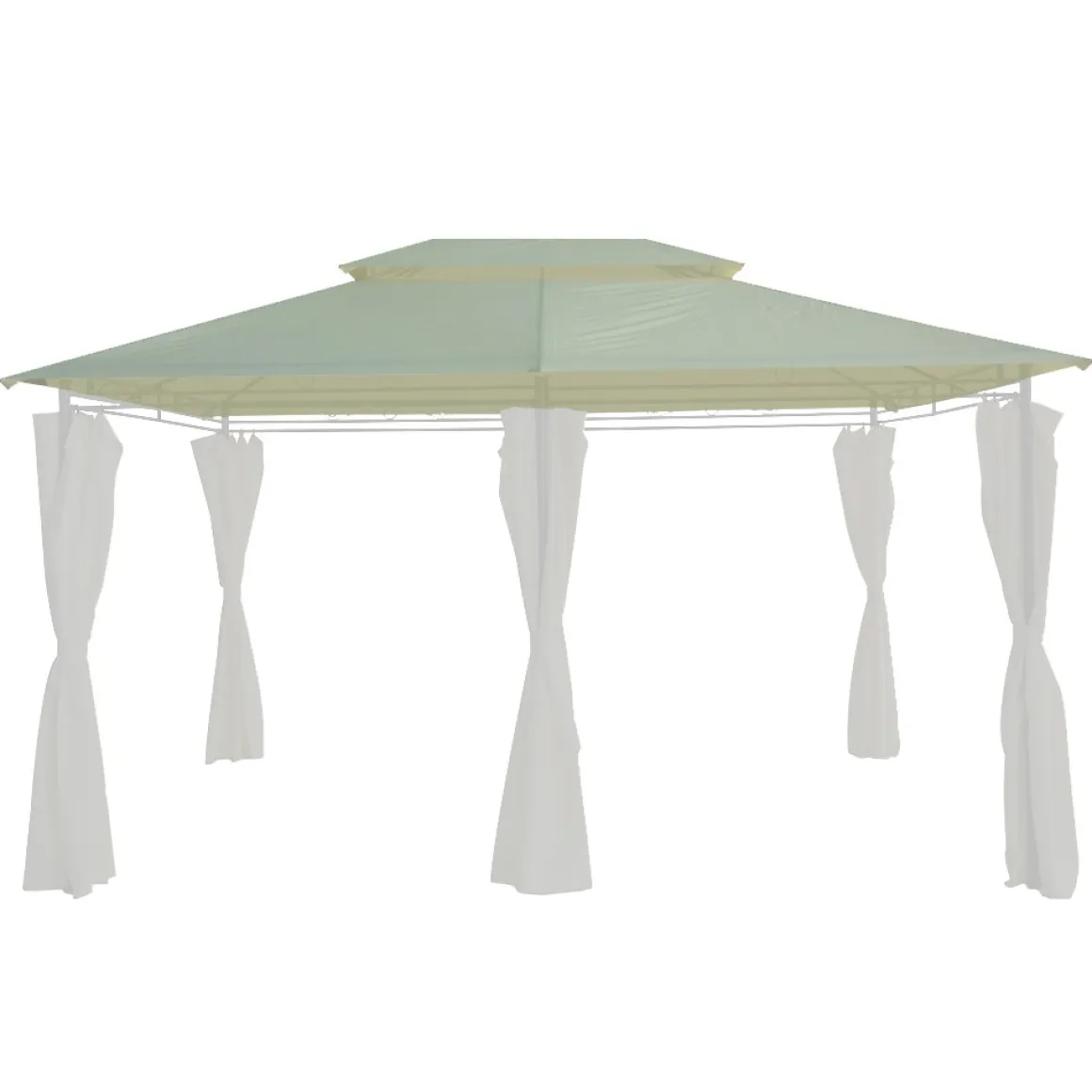 Dach Gartenpavillon AMALIE 4 x 3 m beige