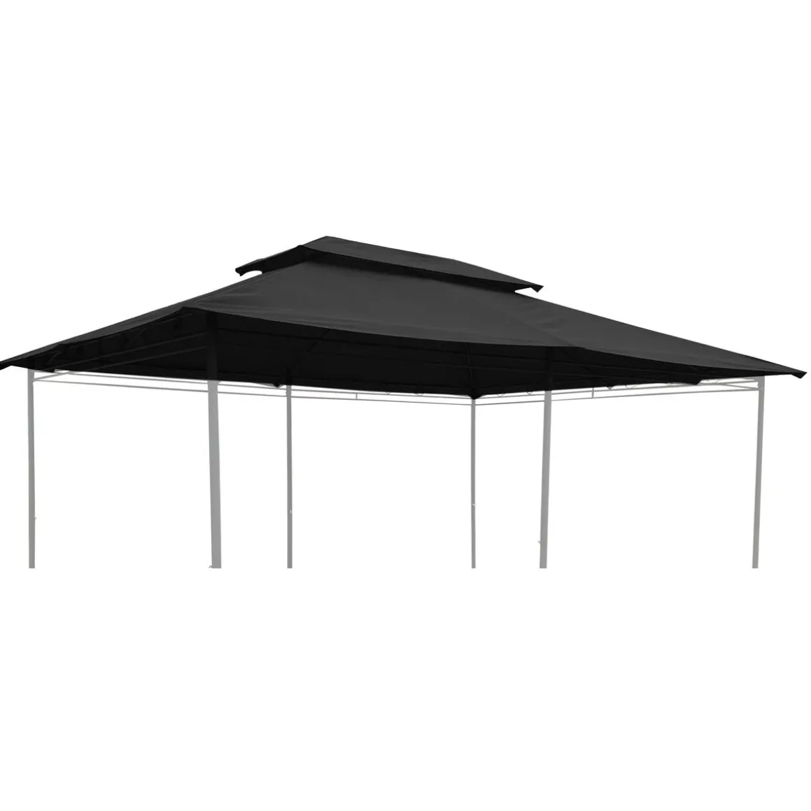 Dach Gartenpavillon AMALIE 4 x 3 m anthrazit