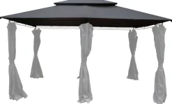 Dach Gartenpavillon AMALIE 4 x 3 m anthrazit