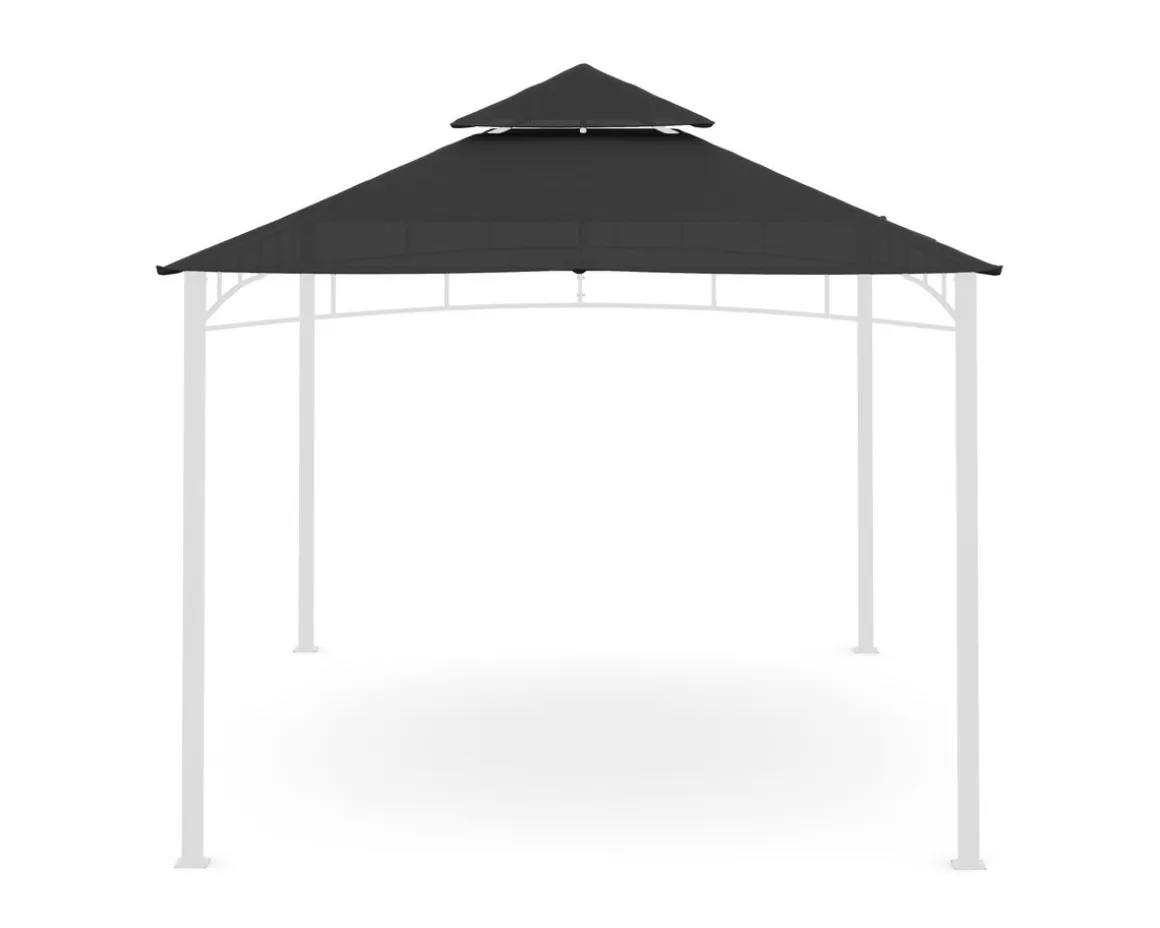 Dach Gartenpavillon GAZ 4 x 3 m anthrazit