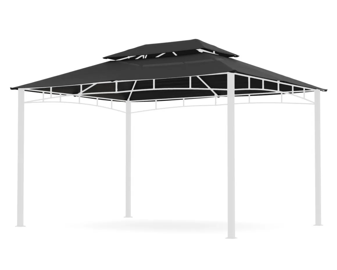 Dach Gartenpavillon GAZ 4 x 3 m anthrazit