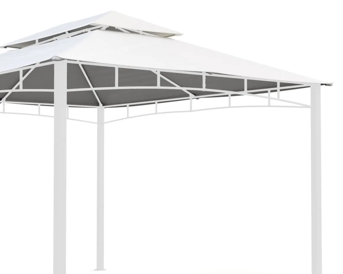 Dach Gartenpavillon GAZ 4 x 3 m beige