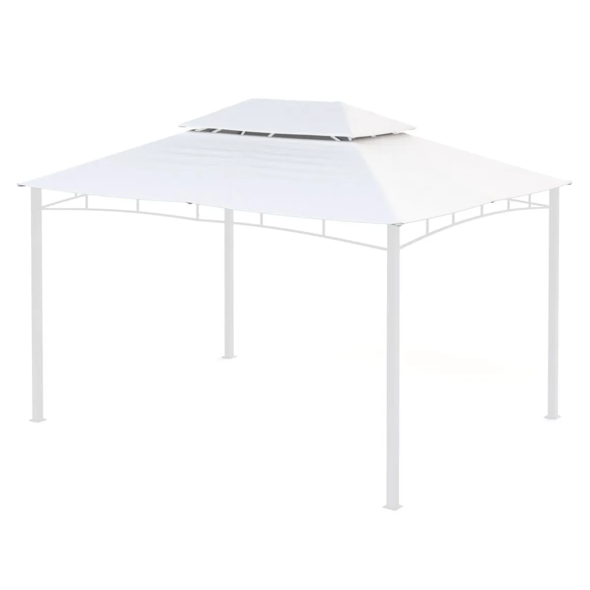 Dach Gartenpavillon GAZ 4 x 3 m beige