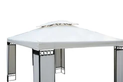 Dach Gartenpavillon HAVEN 4 x 3 m beige