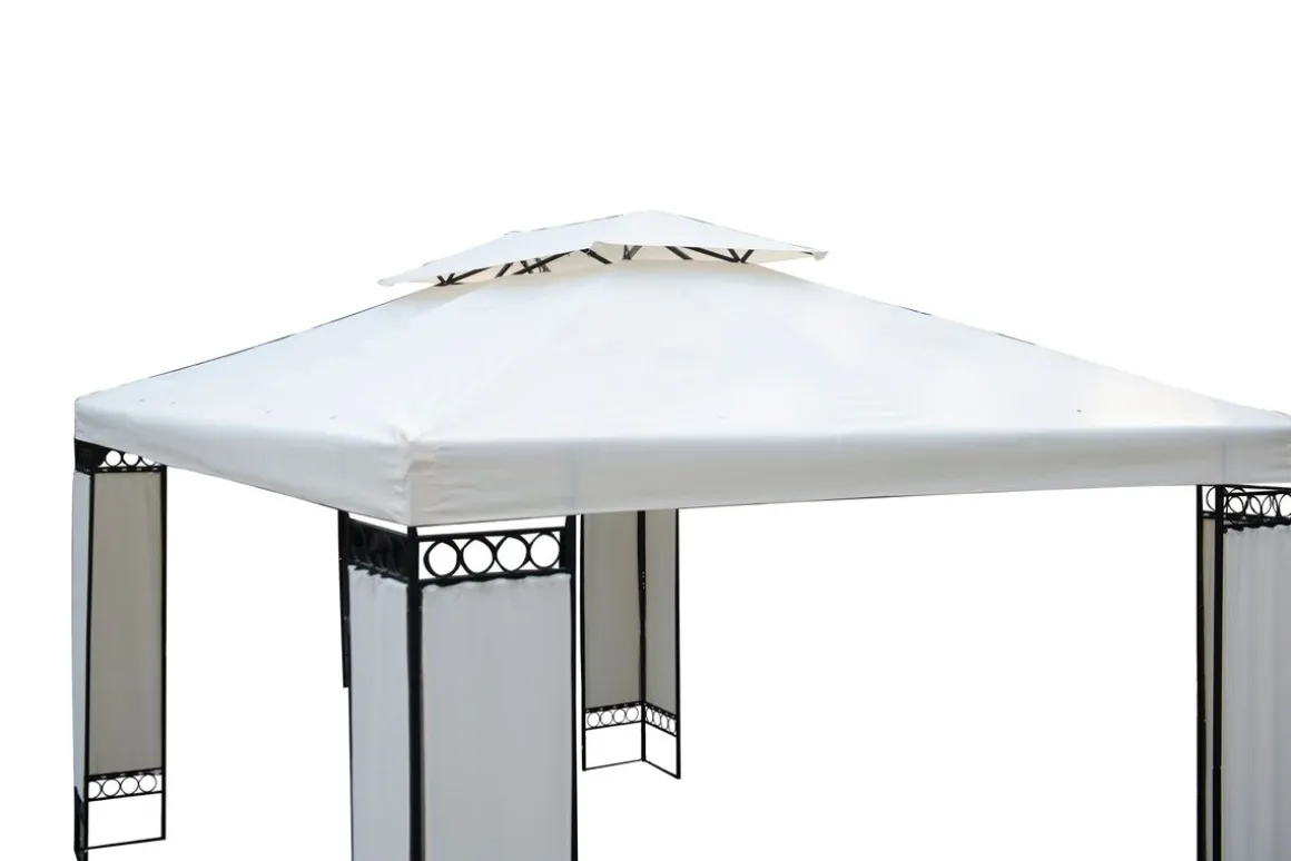 Dach Gartenpavillon HAVEN 4 x 3 m beige