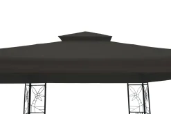 Dach Gartenpavillon HOWEA 3 x 3 m anthrazit