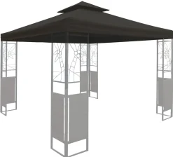 Dach Gartenpavillon HOWEA 3 x 3 m anthrazit