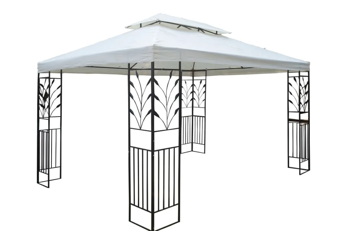 Dach Gartenpavillon LAVEN 4 x 3 m beige