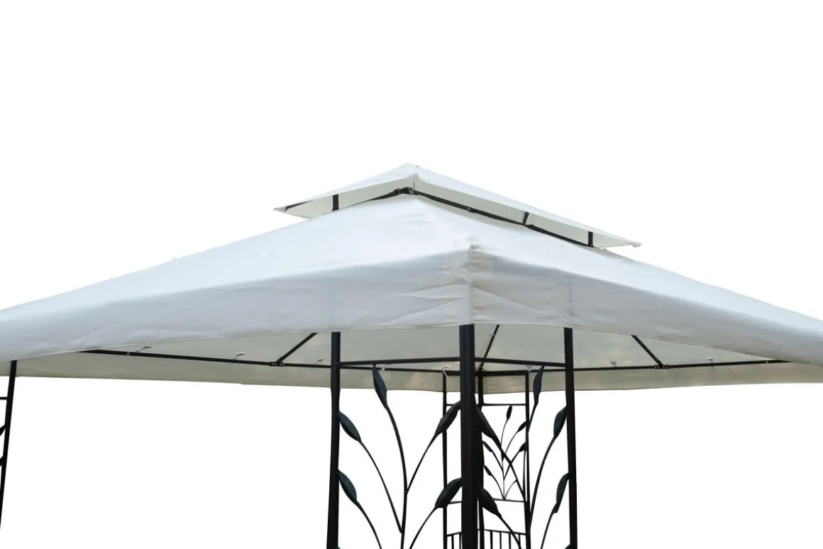 Dach Gartenpavillon LAVEN 4 x 3 m beige