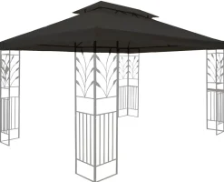 Dach Gartenpavillon LAVEN 4 x 3 m anthrazit