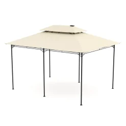 Dach Gartenpavillon LED ROYAL 4 x 3 m beige