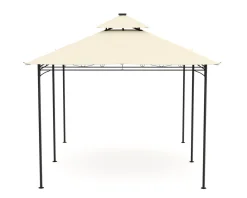 Dach Gartenpavillon LED ROYAL 4 x 3 m beige