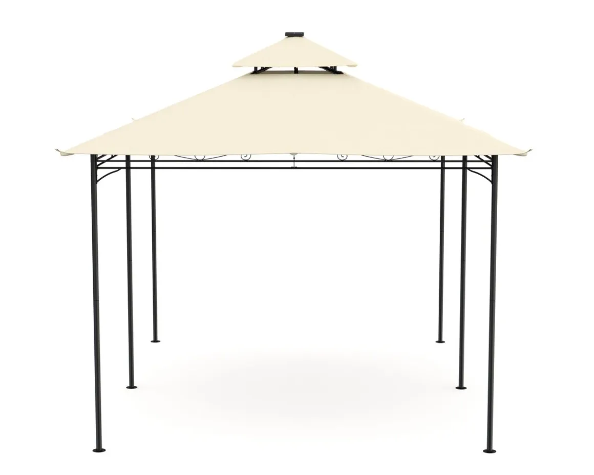 Dach Gartenpavillon LED ROYAL 4 x 3 m beige