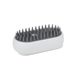 Dampfbürste für Haustiere weiss/grau