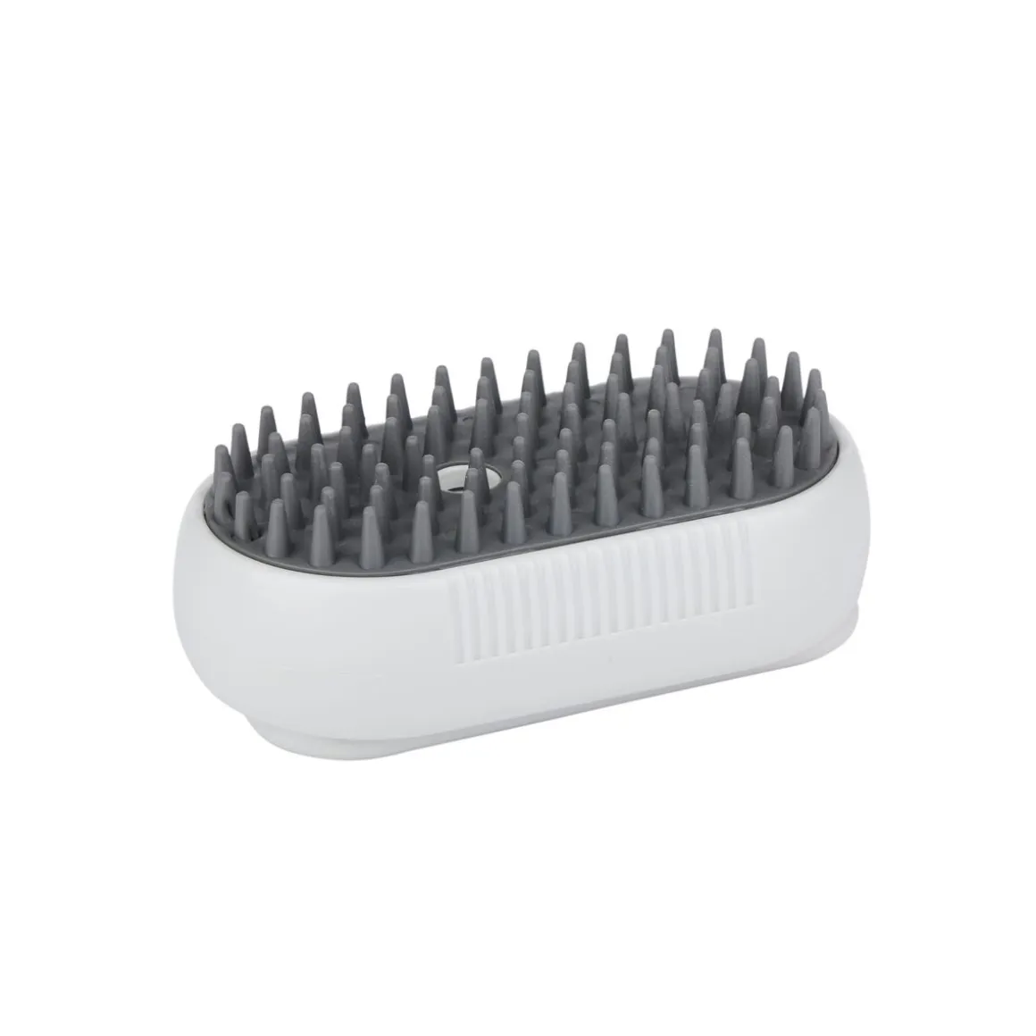 Dampfbürste für Haustiere weiss/grau