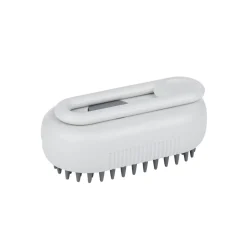 Dampfbürste für Haustiere weiss/grau